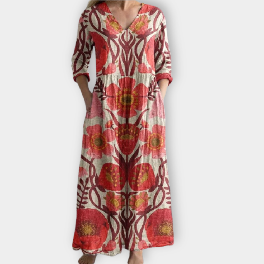 Adelgundis | Boho Maxi Dress Made of Soft Premium Fabric