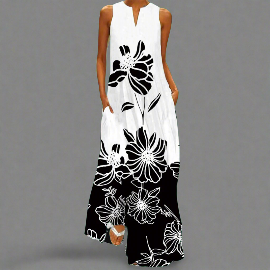 Briselotte | Elegant Vintage Maxi Dress for Summer