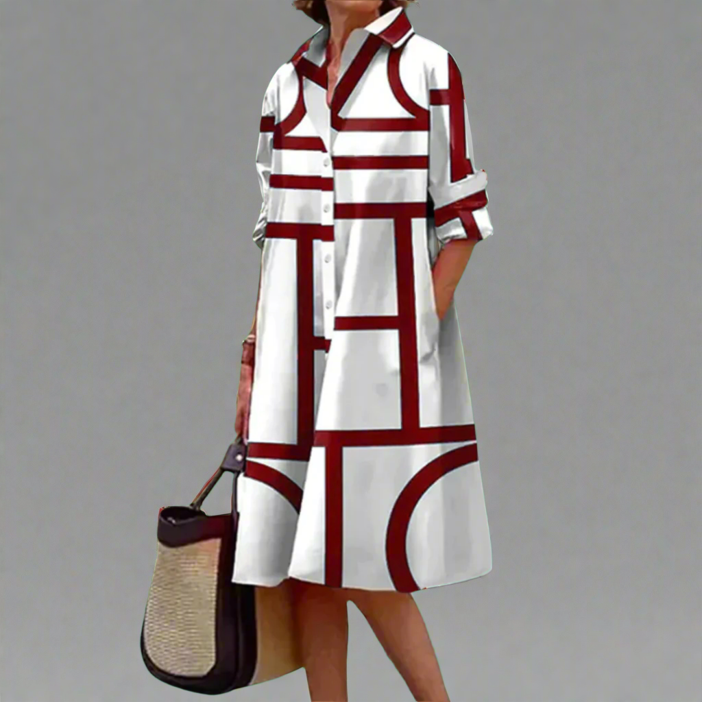 Elina | Handcrafted Premium Midi Dress with Polka Dots