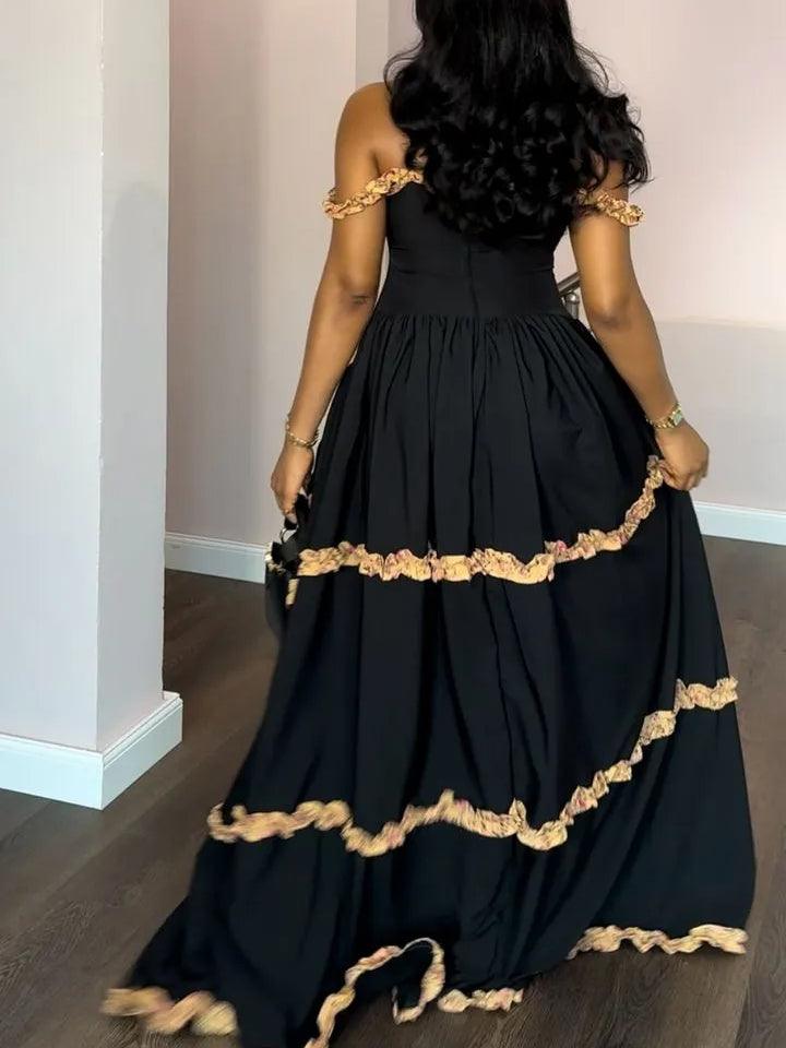 Multi-layered suspender dress