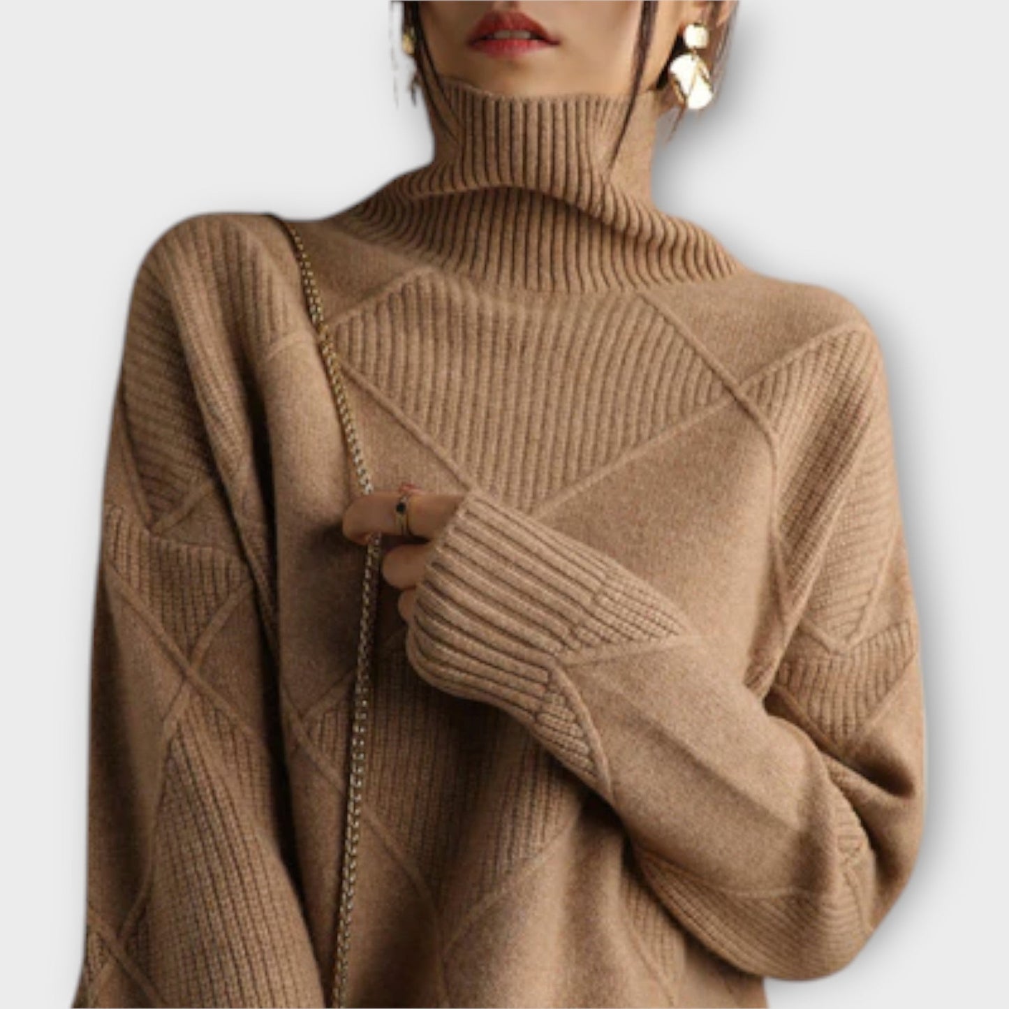 Melanie – Cozy Cashmere Turtleneck Sweater