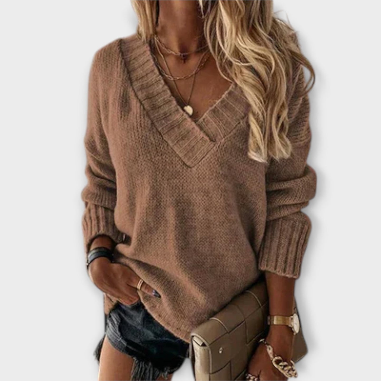 Jane – Cozy V-Neck Sweater