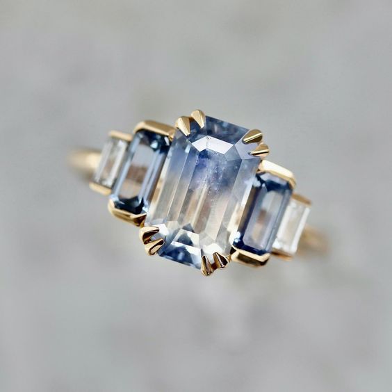 Vintage Blue Glass Ring