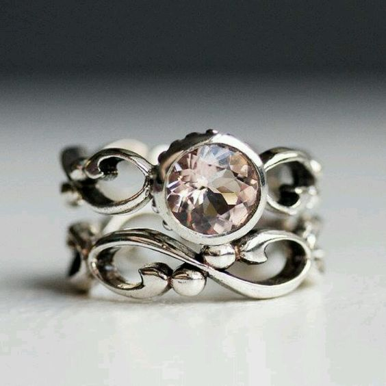 Vintage Ivy Silver & Zirconia Ring