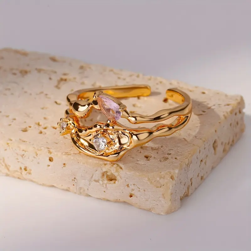 Vintage Forged Layered Ring