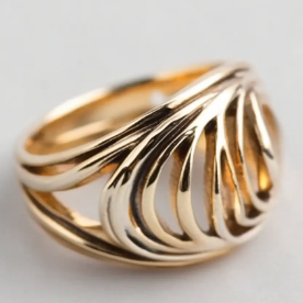 Vintage Hollow Gold Ring