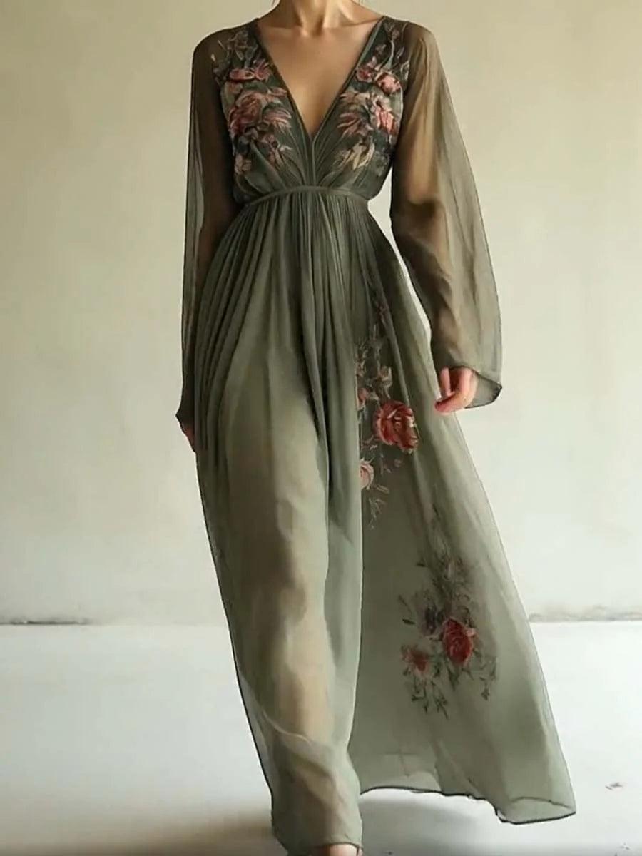 Chiffon Fashion Printed Dress