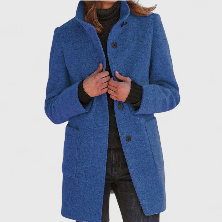Elena™ | Elegant Wool Blend Coat