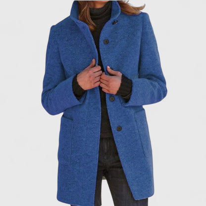 Elena™ | Elegant Wool Blend Coat