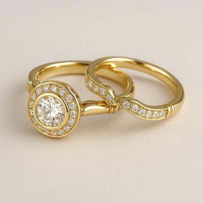 Vintage Gold & Zirconia Ring Pack