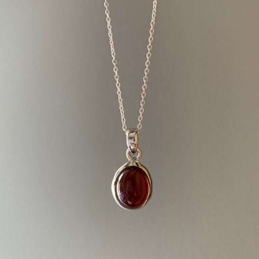 Red Stone Rounded Necklace