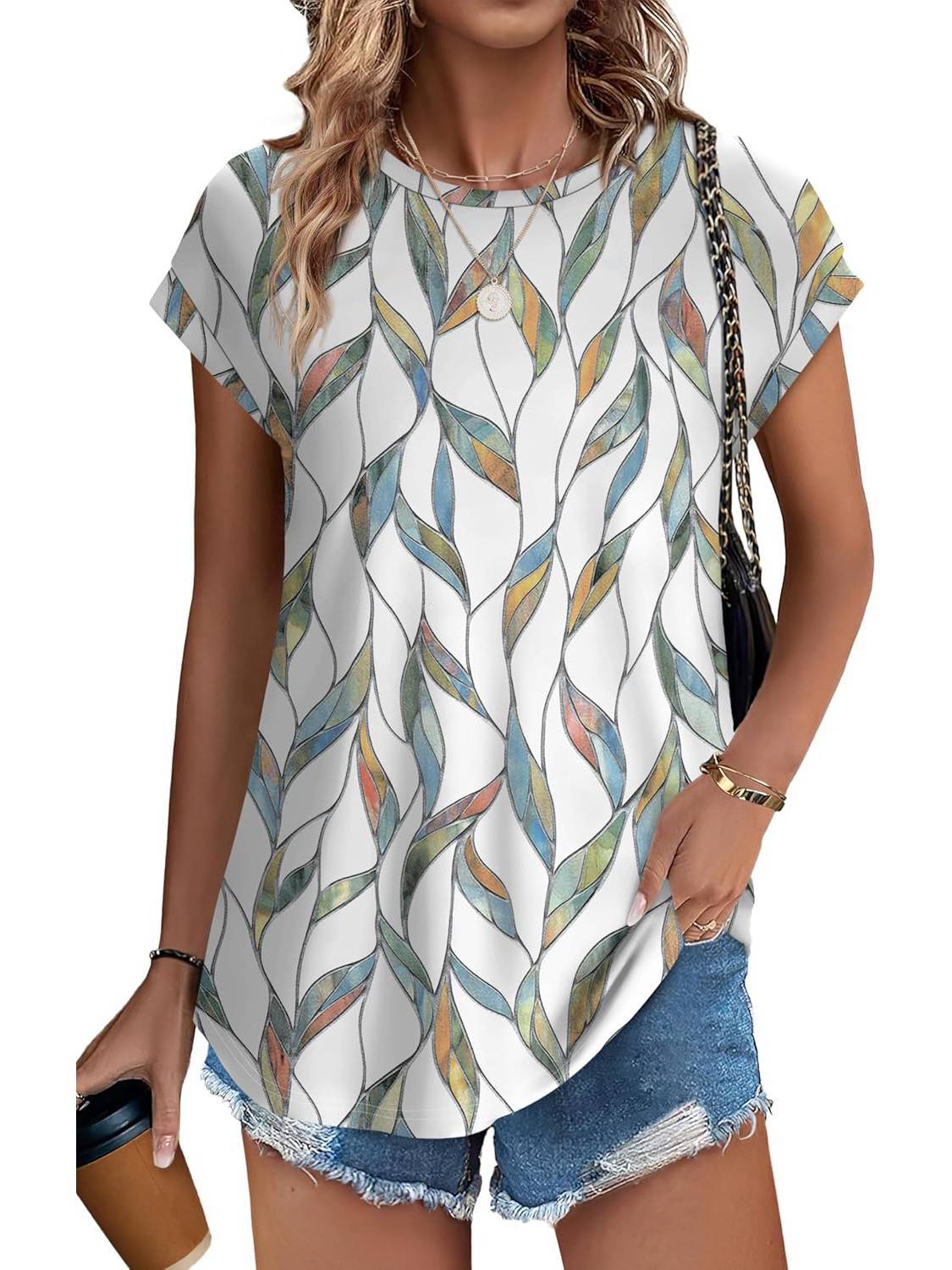 Necie | Chic Printed Blouse