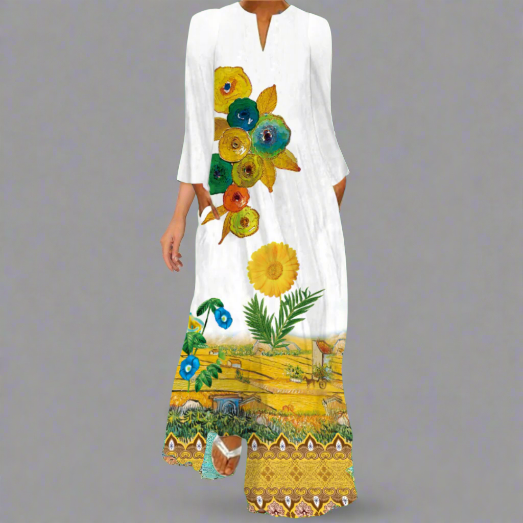 Krimhildis | Airy Maxi Dress for Elegant Summer Days