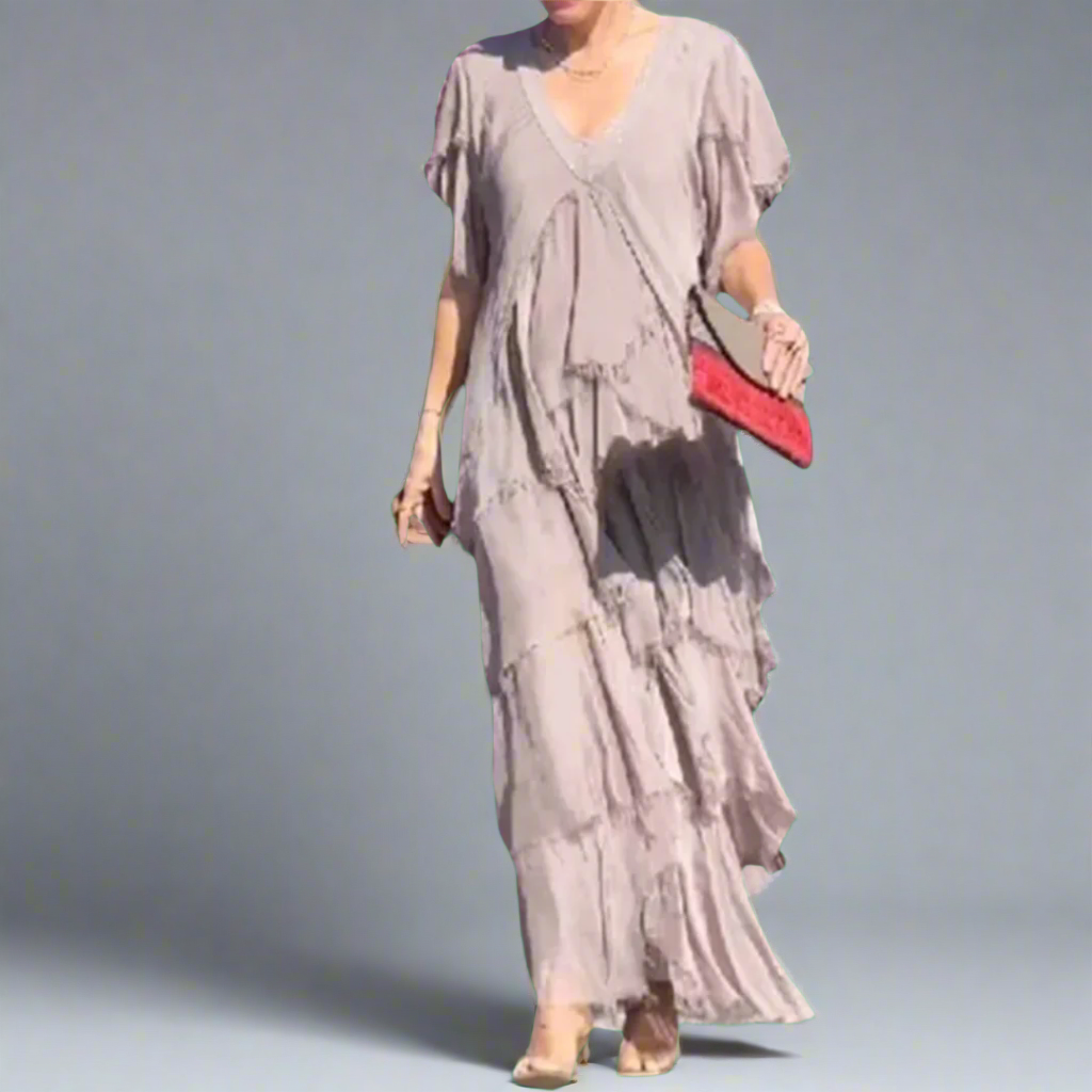 Maresilda | Elegant Maxi Dress with V-Neck