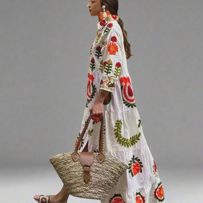 Lenora | Colorful Summer Dress with Handmade Details