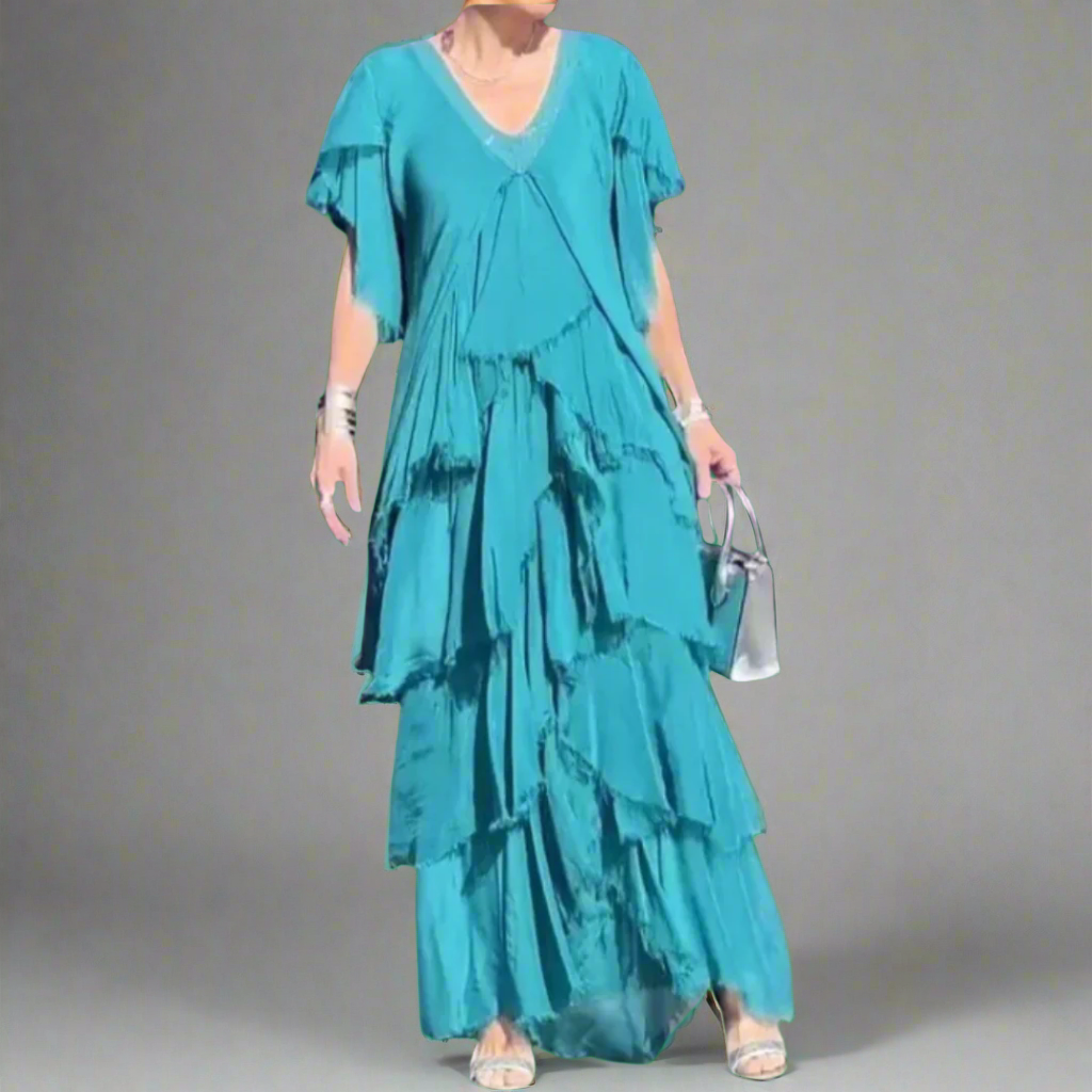 Maresilda | Elegant Maxi Dress with V-Neck