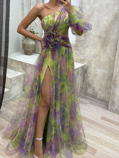 Olivia Elegant Split Dress