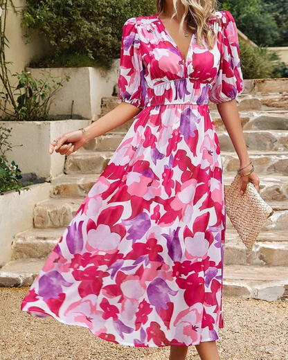 Ibiza Style Midi Dress | Hides the Belly, Highlights Your Shape