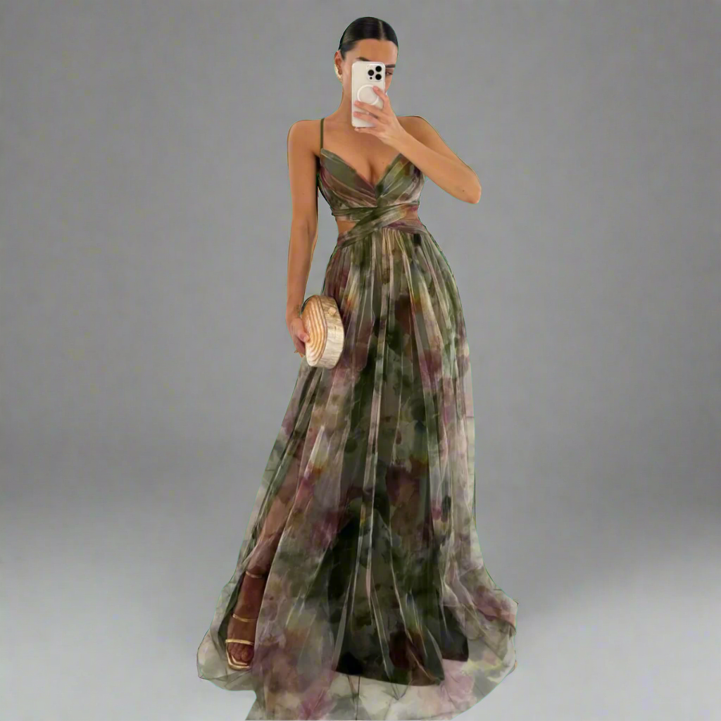 Prysentha | Maxi Dress with Flowing Elegance