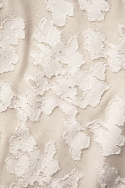 White bell floral maxi dress