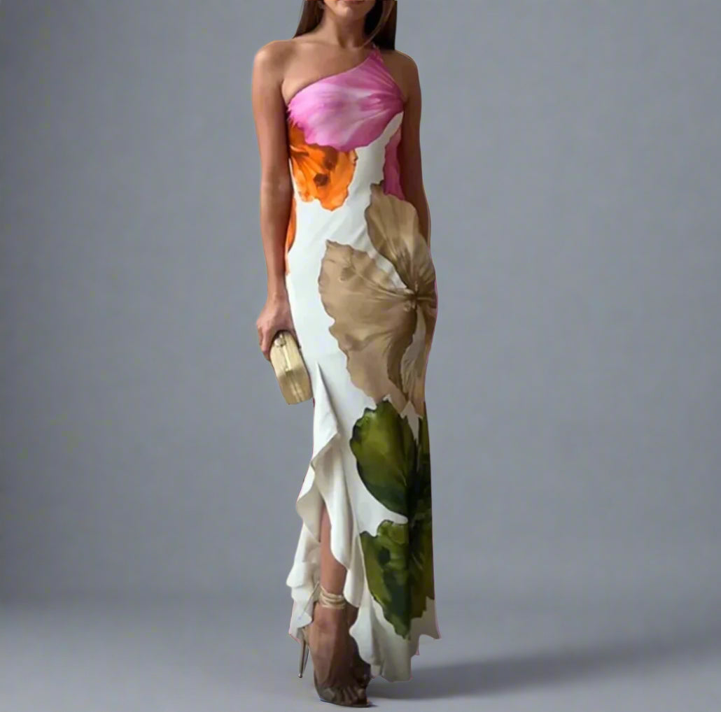Pauline | Elegant One-Shoulder Dress