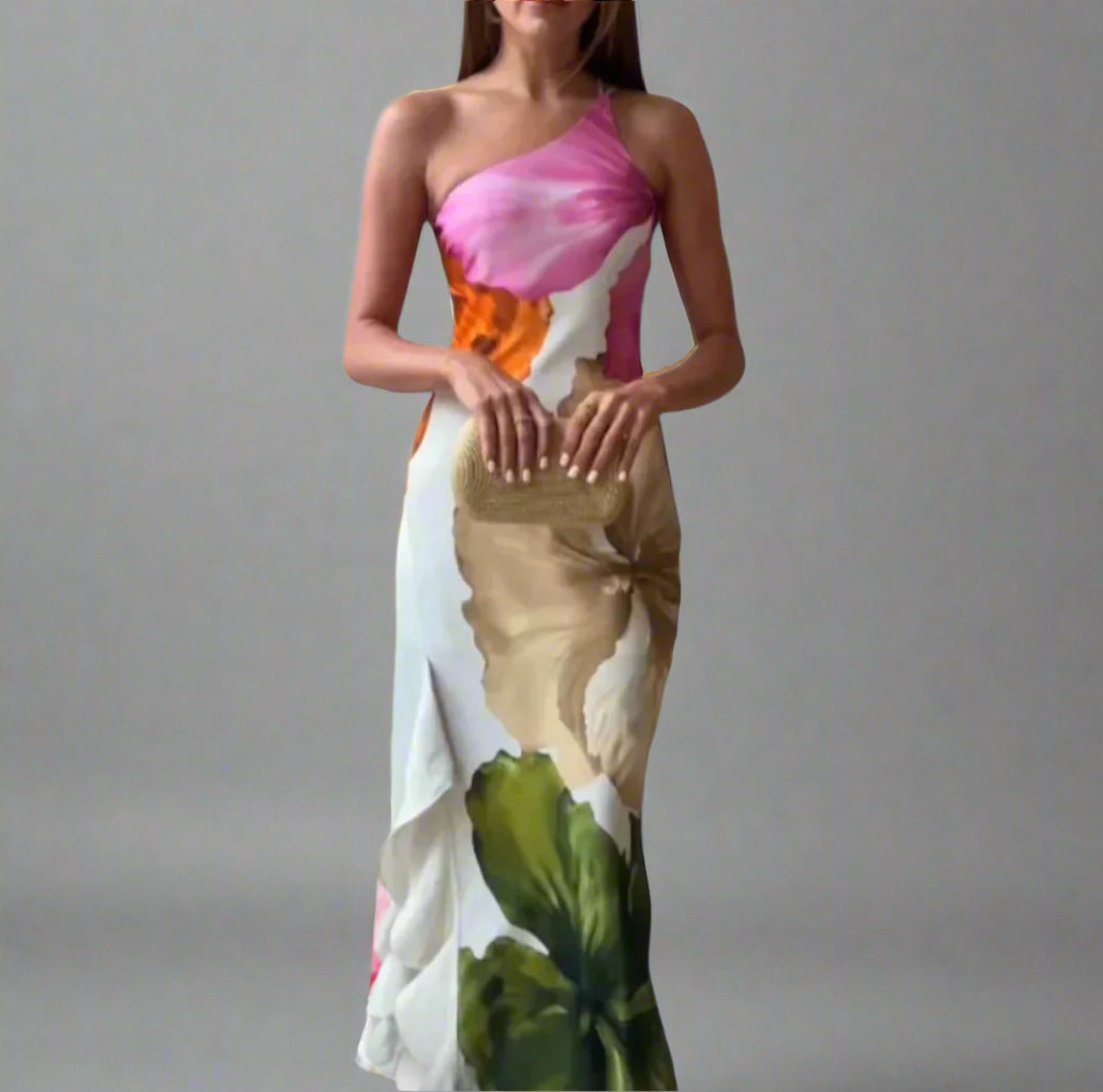 Pauline | Elegant One-Shoulder Dress