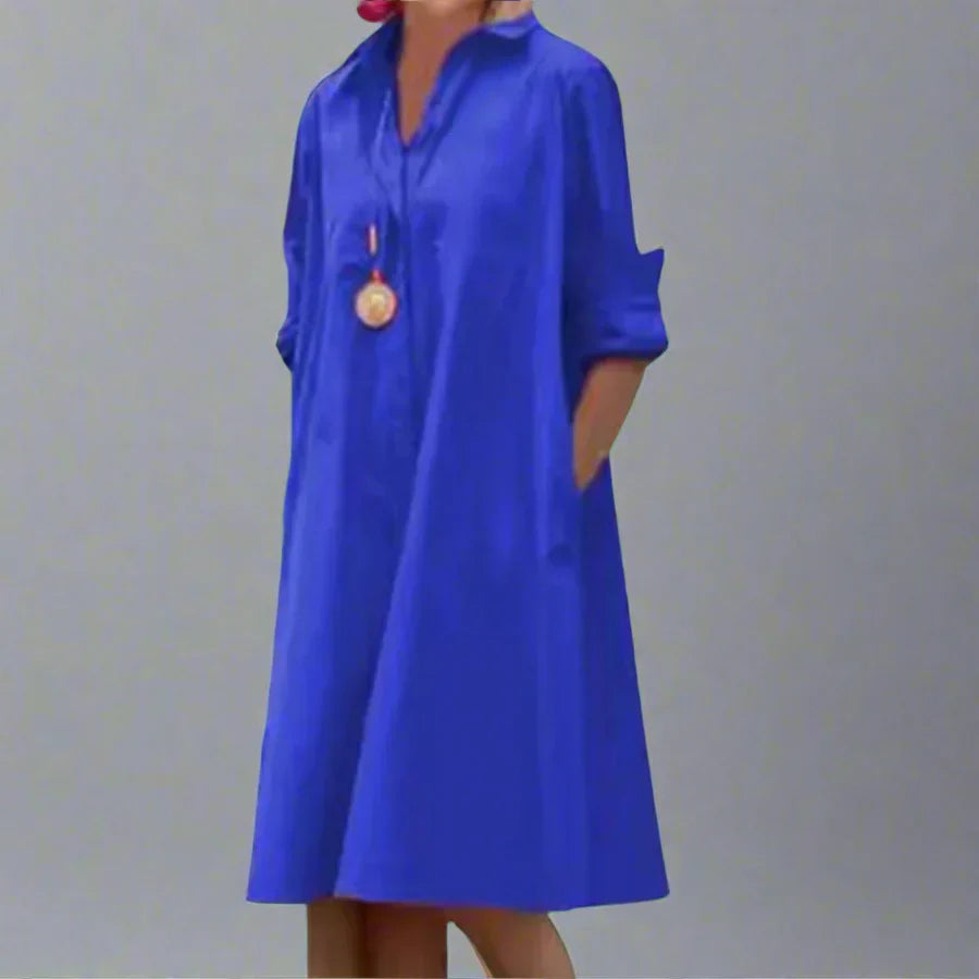 Christiana | Elegant Long Sleeve Dress with Pocket