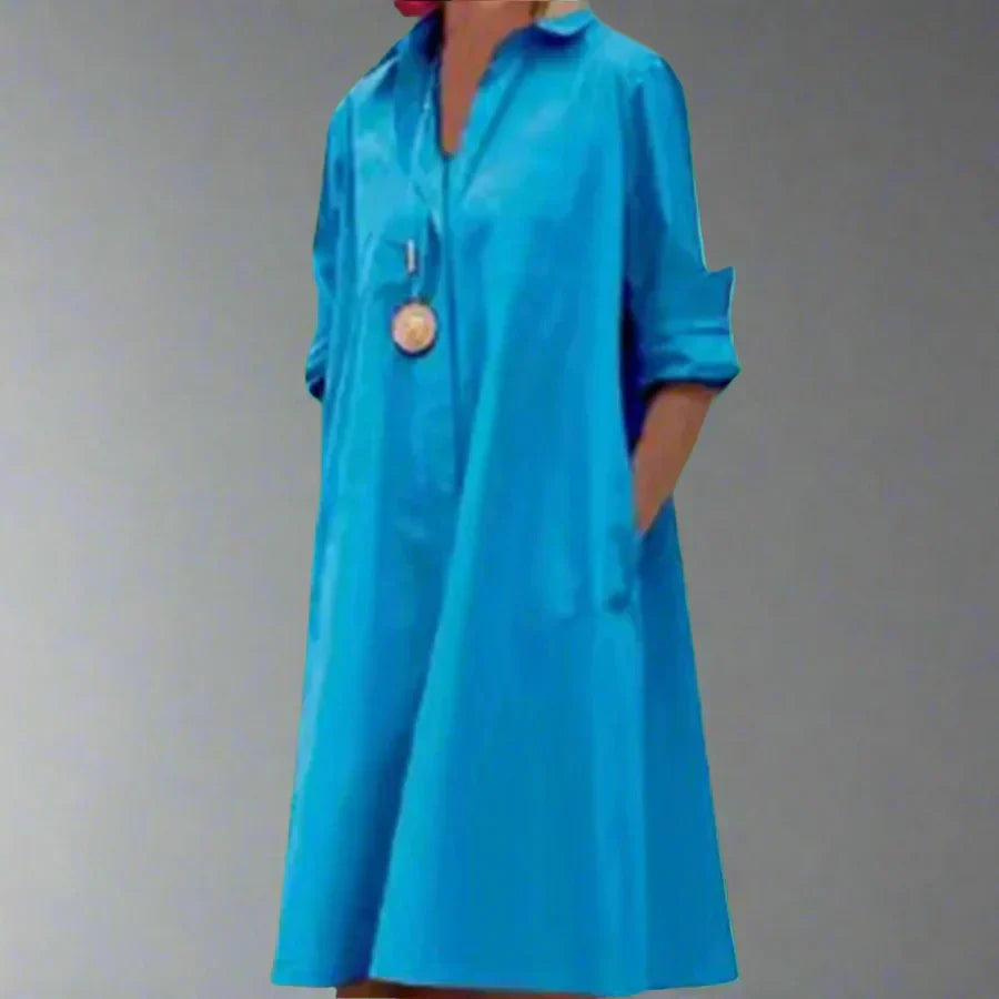 Christiana | Elegant Long Sleeve Dress with Pocket