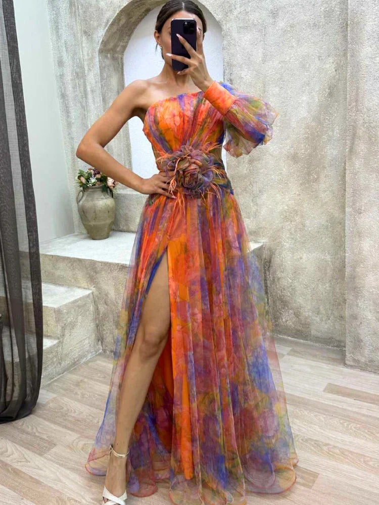 Olivia Elegant Split Dress