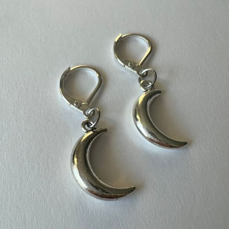 Moon Silvered Earrings