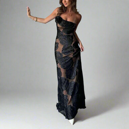 Hedda | Premium Maxi Dress with Floral Pattern