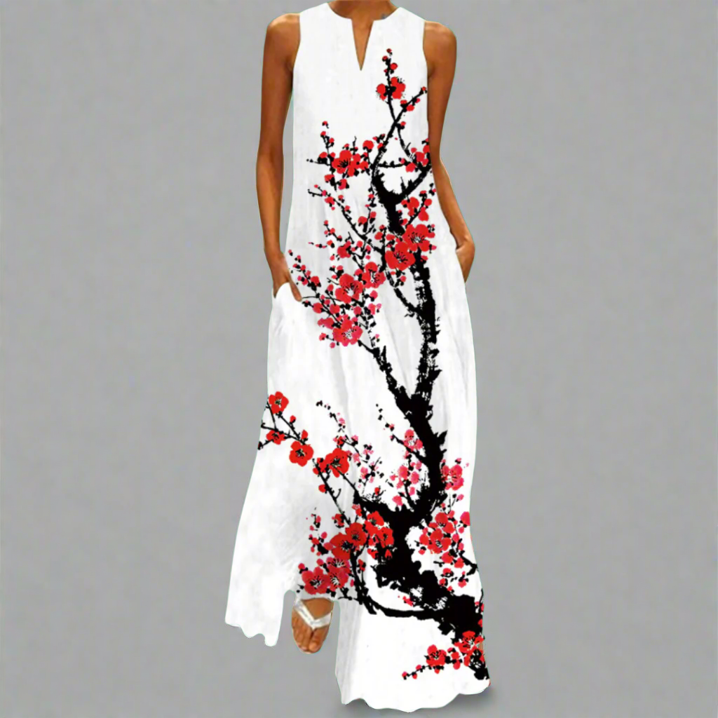 Briselotte | Elegant Vintage Maxi Dress for Summer