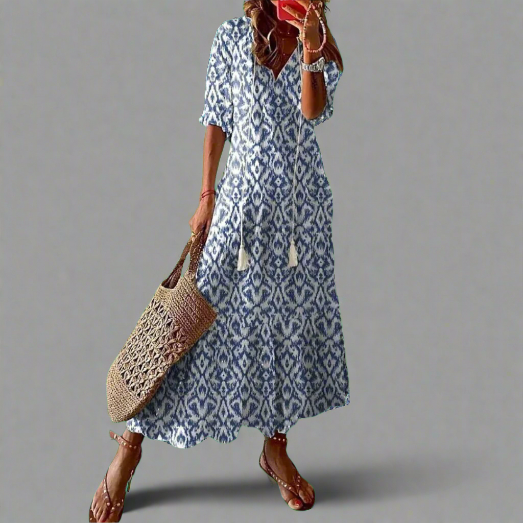 Almuth | Premium Summer Dress with Print Design