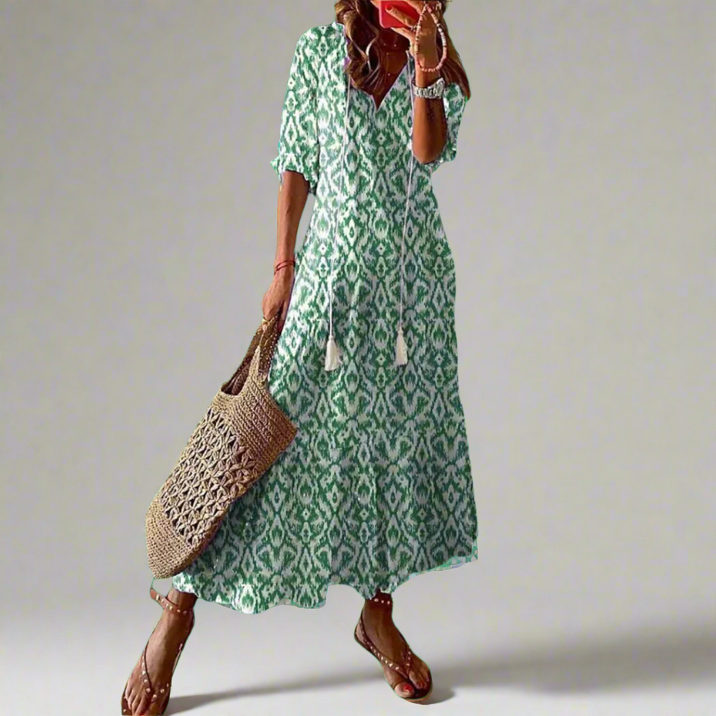 Almuth | Premium Summer Dress with Print Design