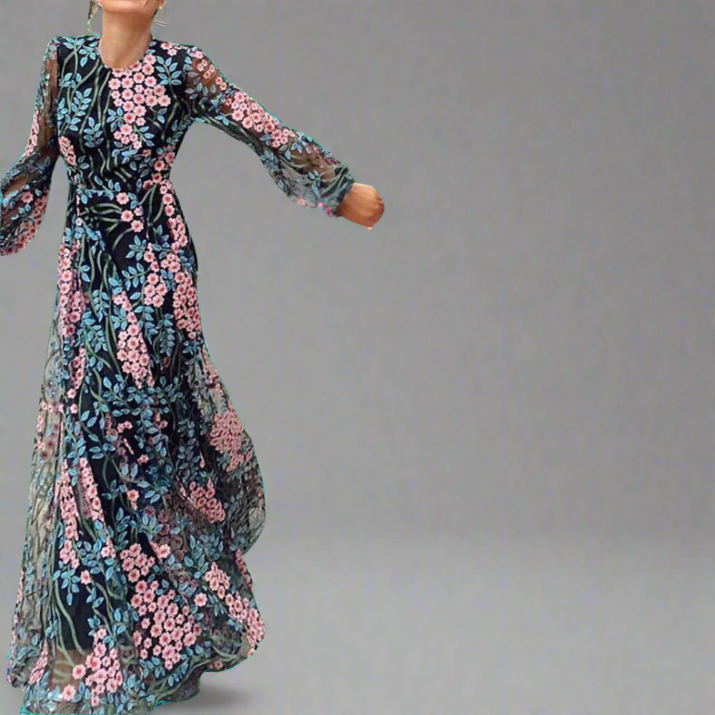 Marlies | Backless Maxi Dress Made from Premium Fabric