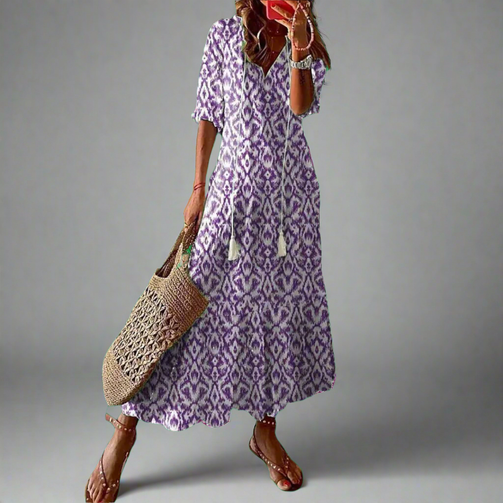 Almuth | Premium Summer Dress with Print Design