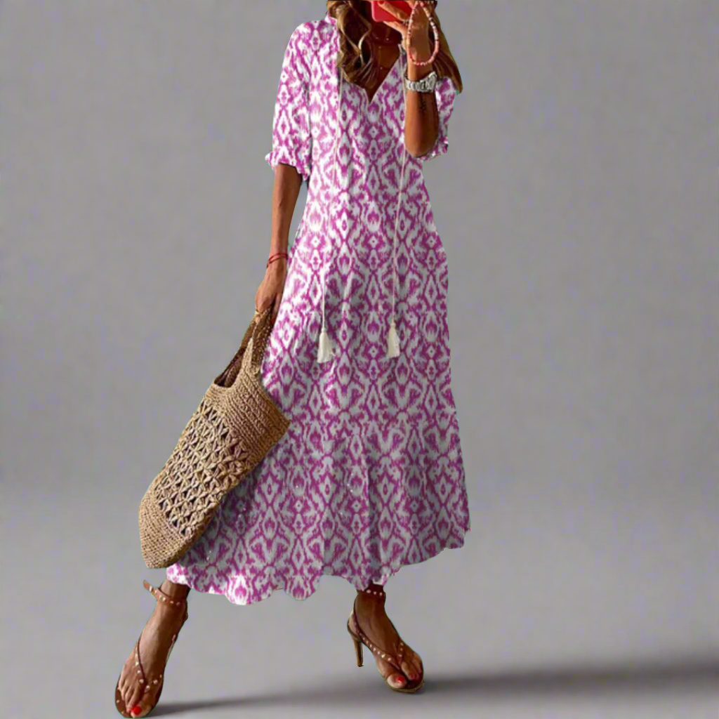 Almuth | Premium Summer Dress with Print Design