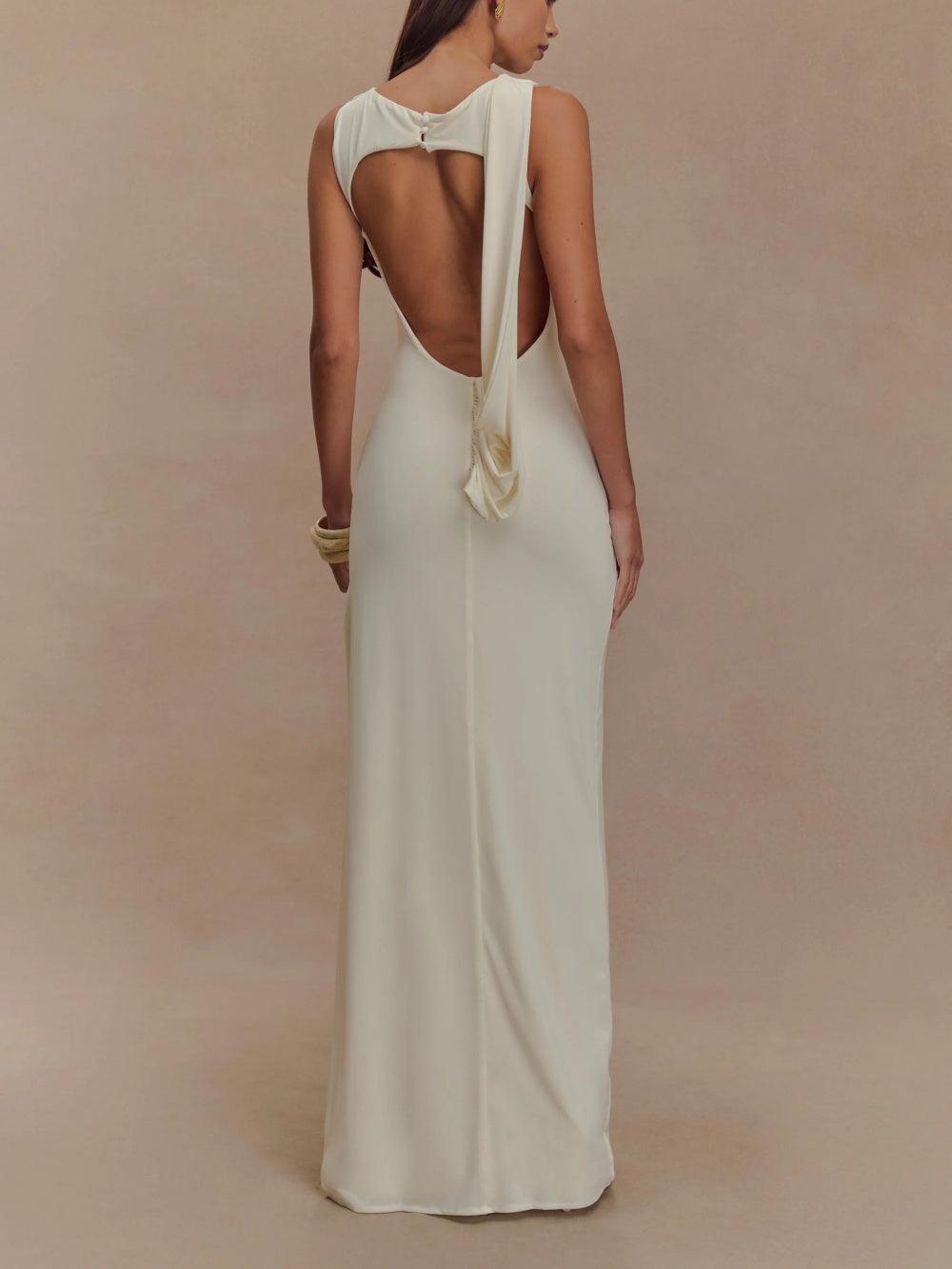 Slinky Drape Maxi Dress