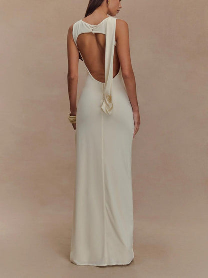 Slinky Drape Maxi Dress