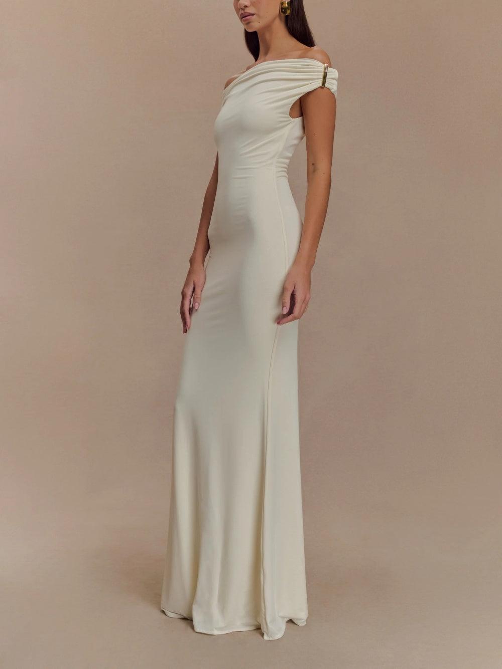 Slinky Maxi Dress With Hardware