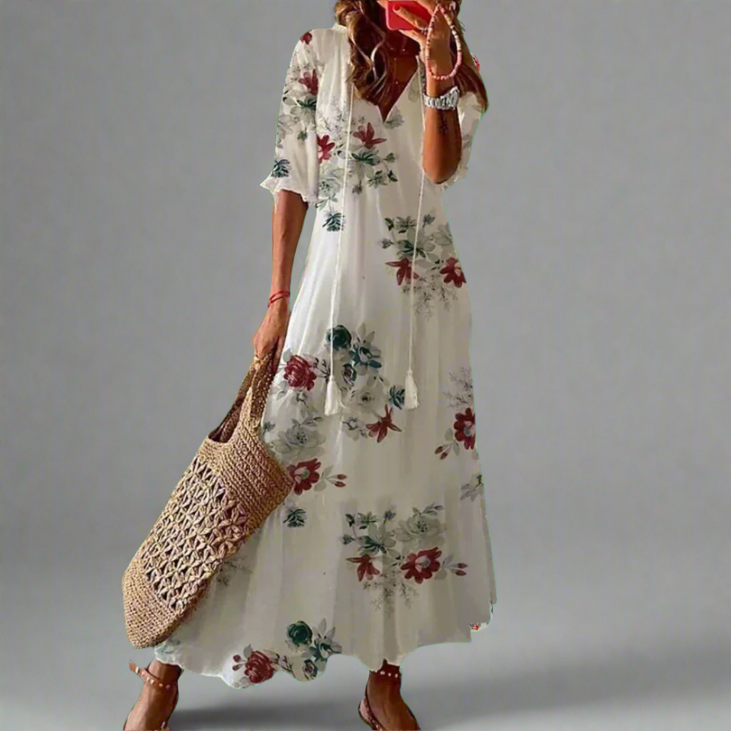 Almuth | Premium Summer Dress with Print Design