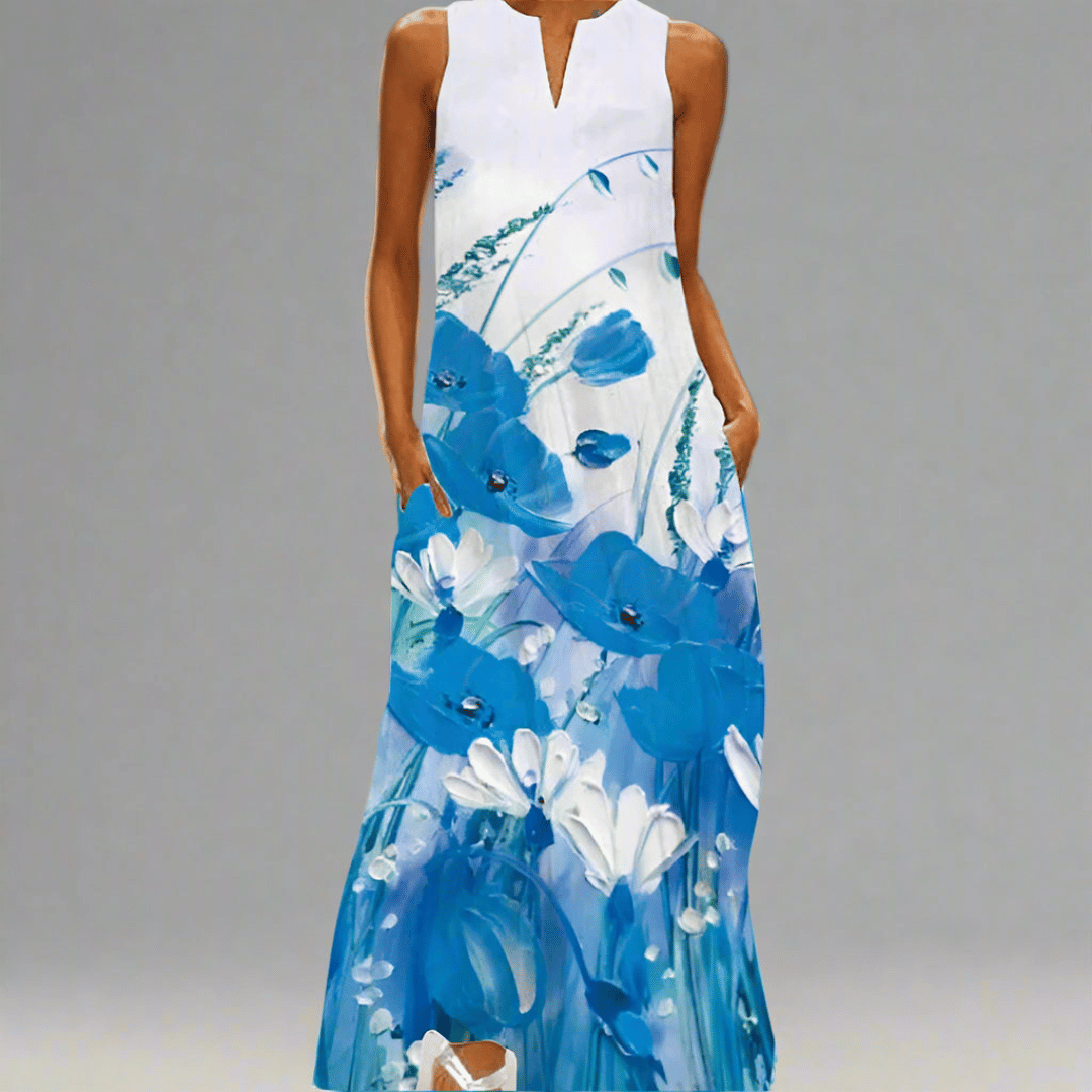 Carolin | Premium turquoise dress with a royal look