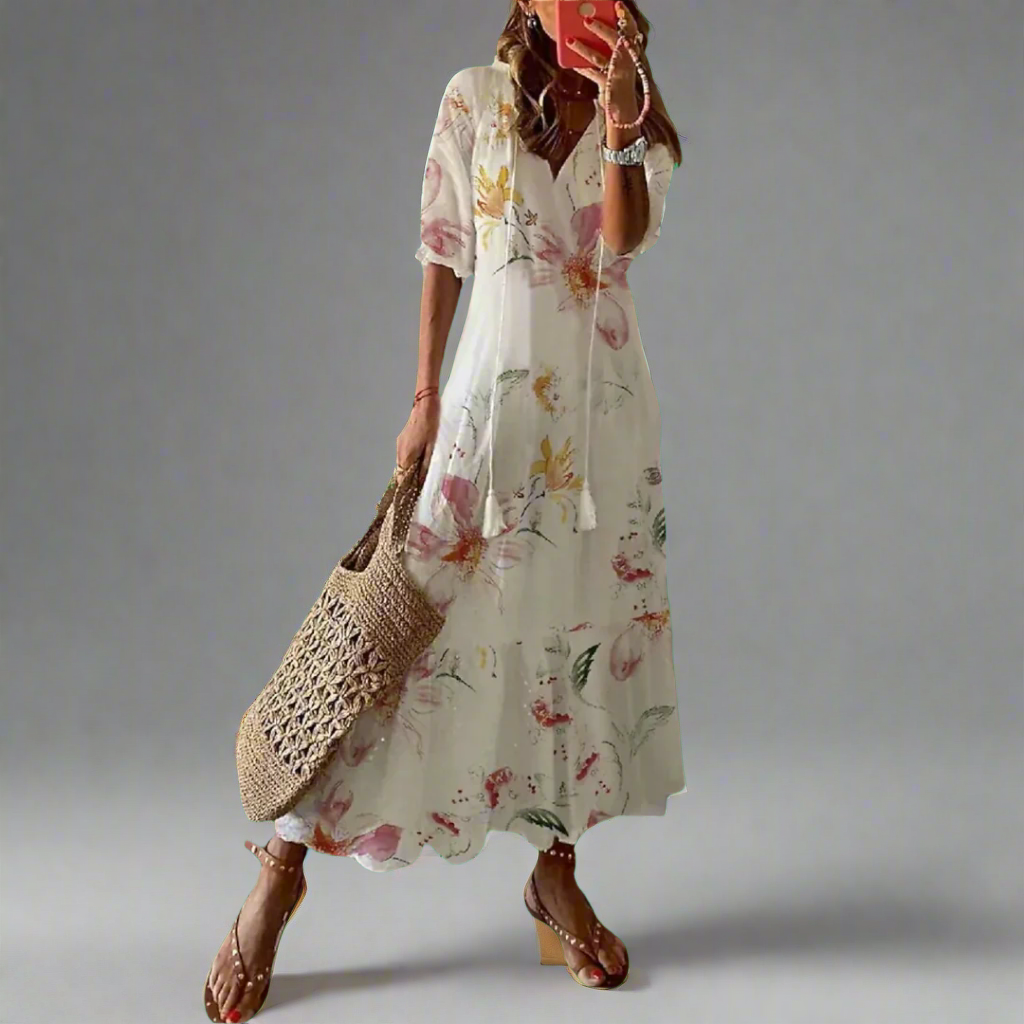 Almuth | Premium Summer Dress with Print Design