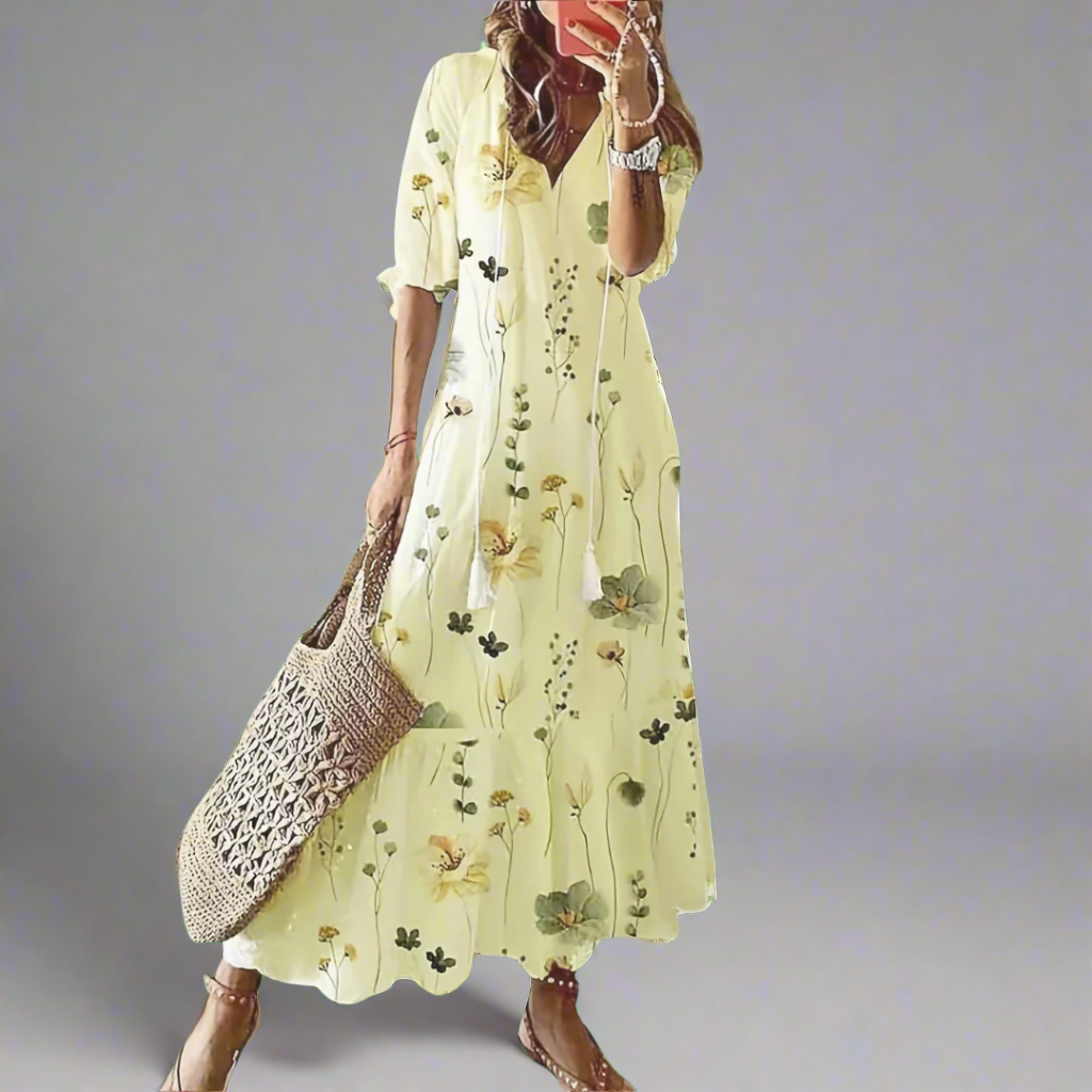 Almuth | Premium Summer Dress with Print Design