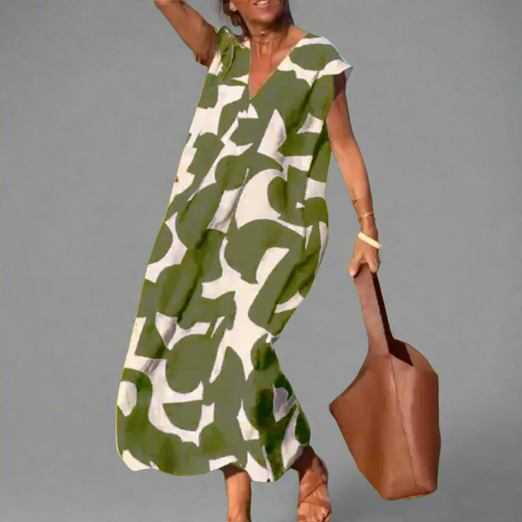 Daniela | Trendy Dress with V-Neck