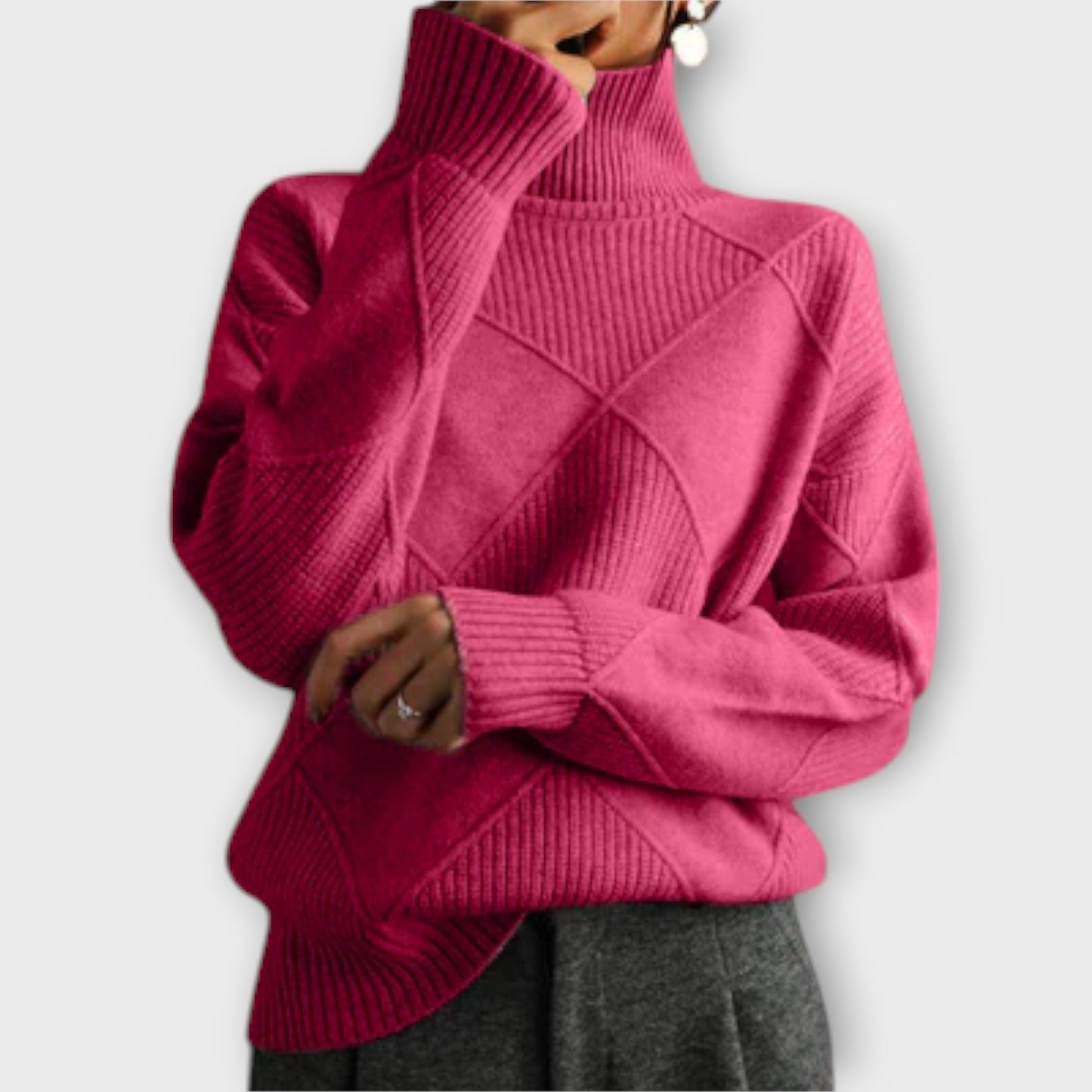 Melanie – Cozy Cashmere Turtleneck Sweater