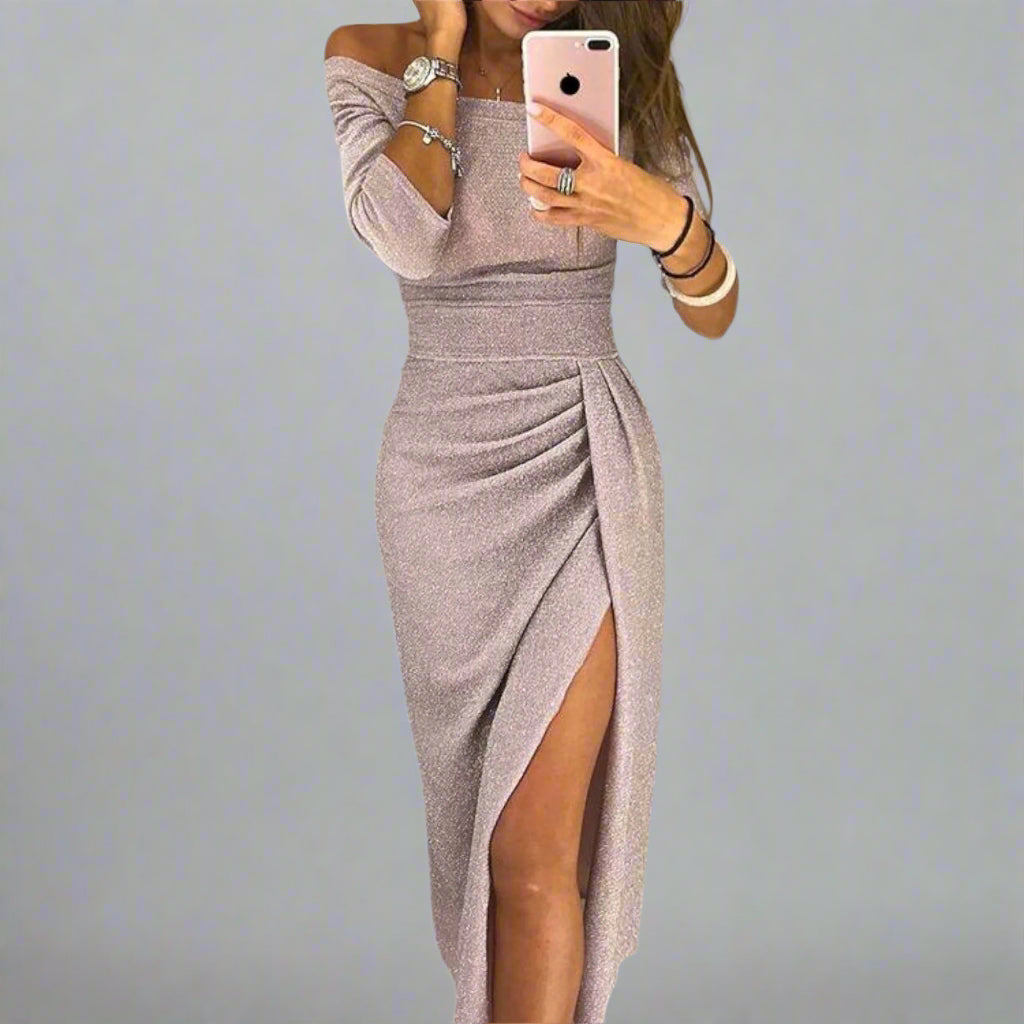 Lena | Elegant Off-Shoulder Dress