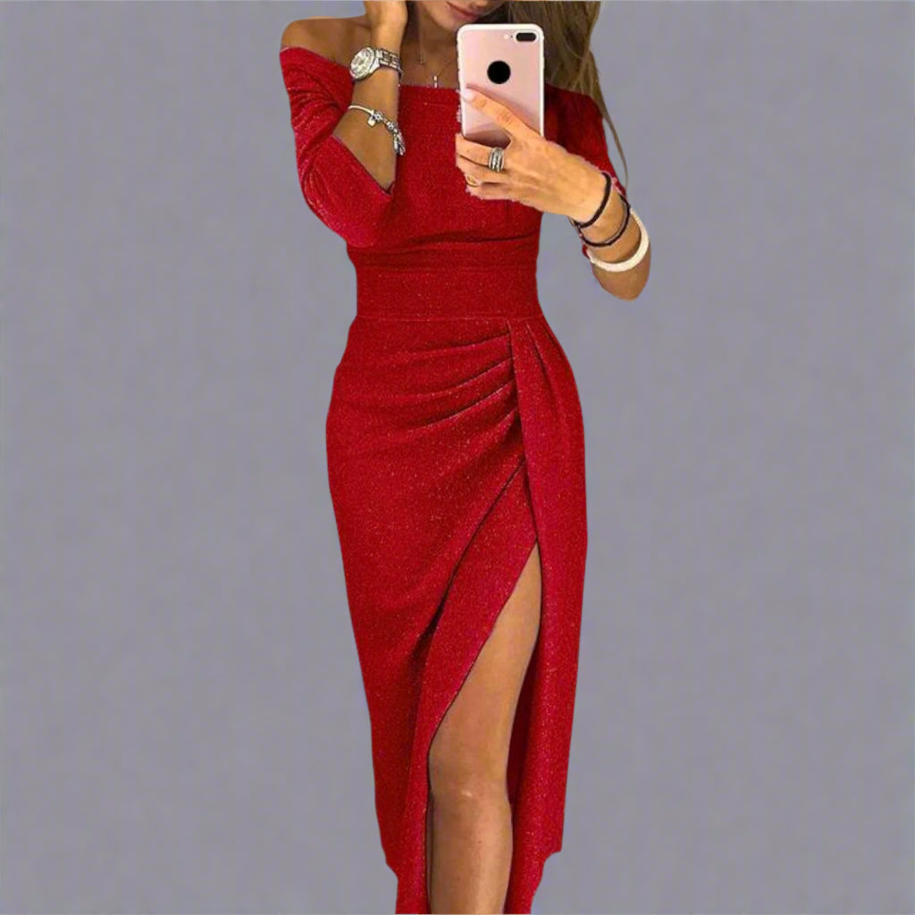 Lena | Elegant Off-Shoulder Dress