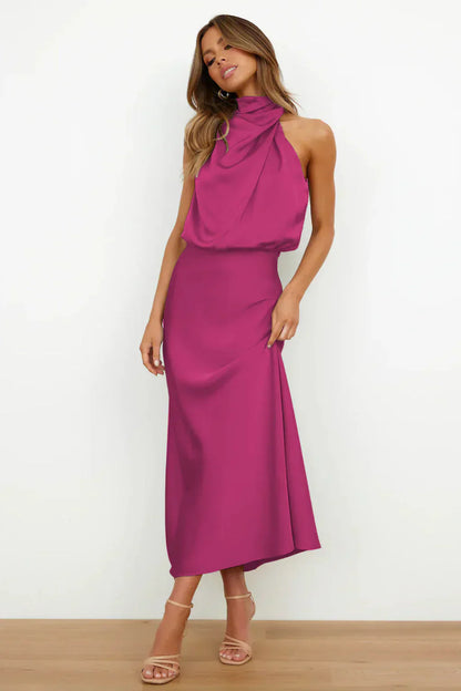 Rosea Backless Midi Dress