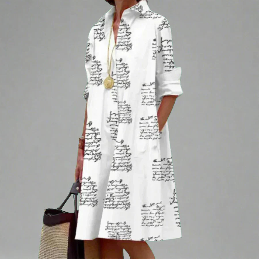 Christiana | Elegant Long Sleeve Dress with Pocket